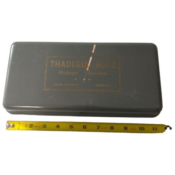 Vintage Lock Box Safe Steel Fire Resistant Security Advertising Promo Needs Lock - Picture 10 of 15